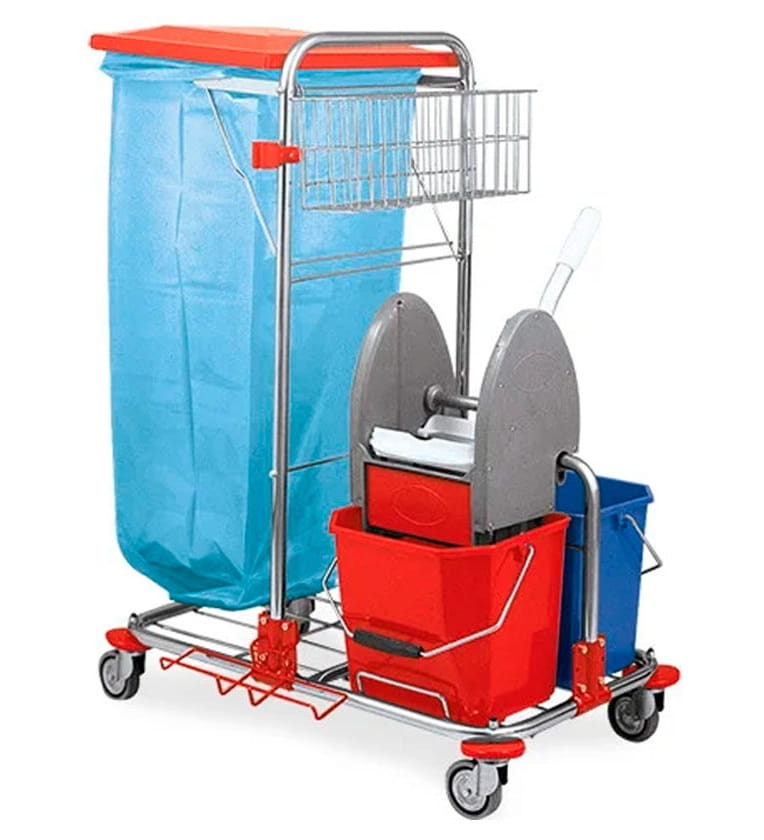 Візки  для прибирання та відра