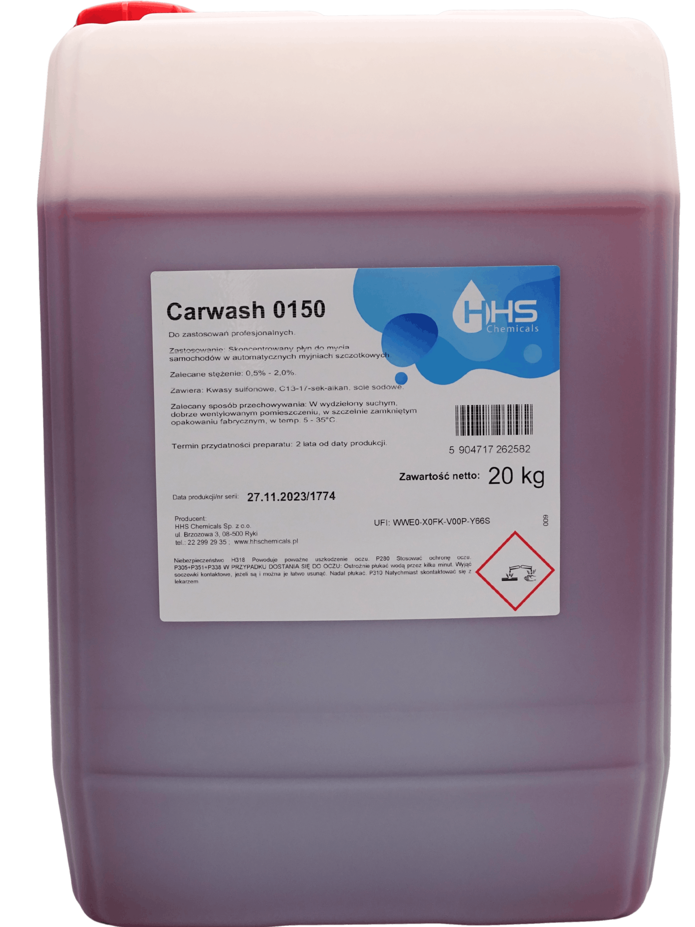 CarWash 0150&ndash; засіб для миття автомобілів на автоматичних, щіткових, портальних мийках