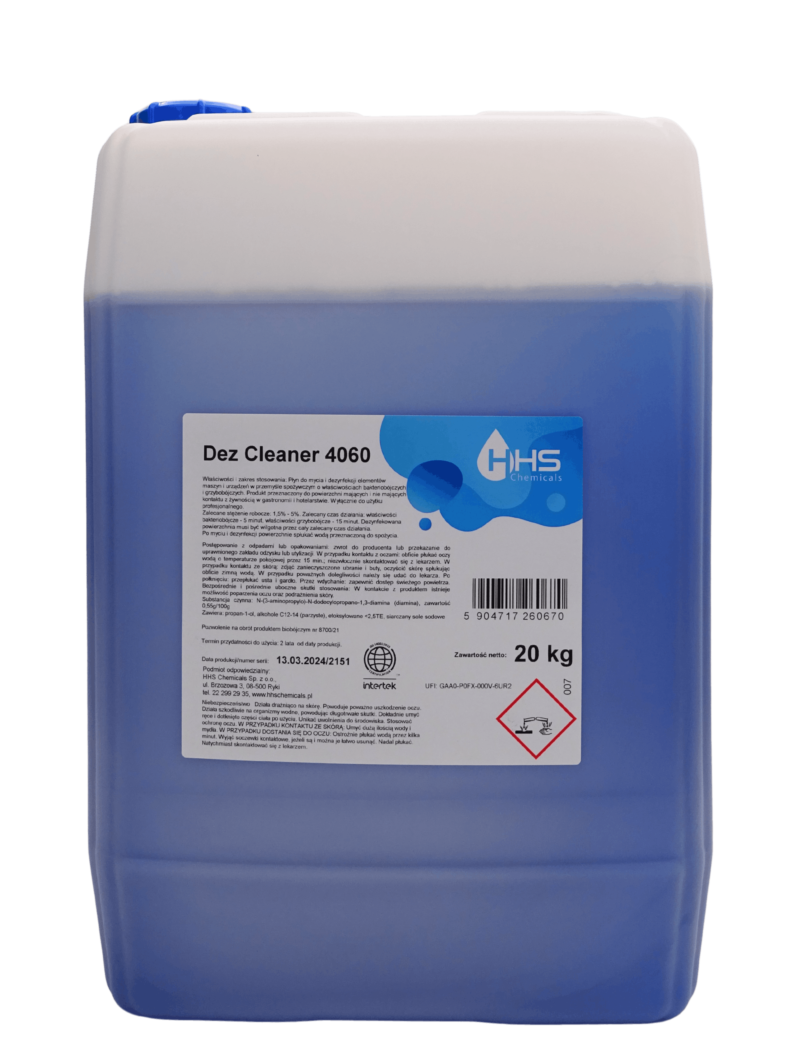 DEZ CLEANER 4060 - нейтральний миючий засіб з дезінфікуючим ефектом
